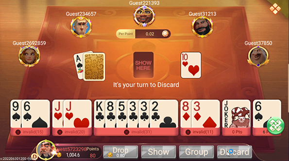 13 Card Indian Rummy Game